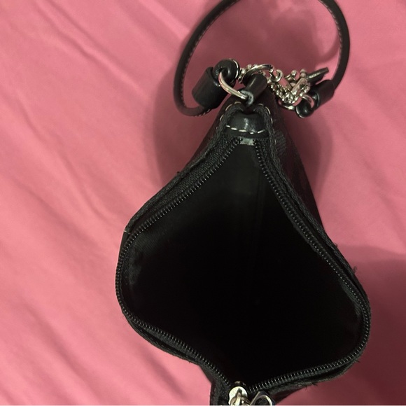 Coach Black Wristlet with Signature Pattern - Picture 4 of 4